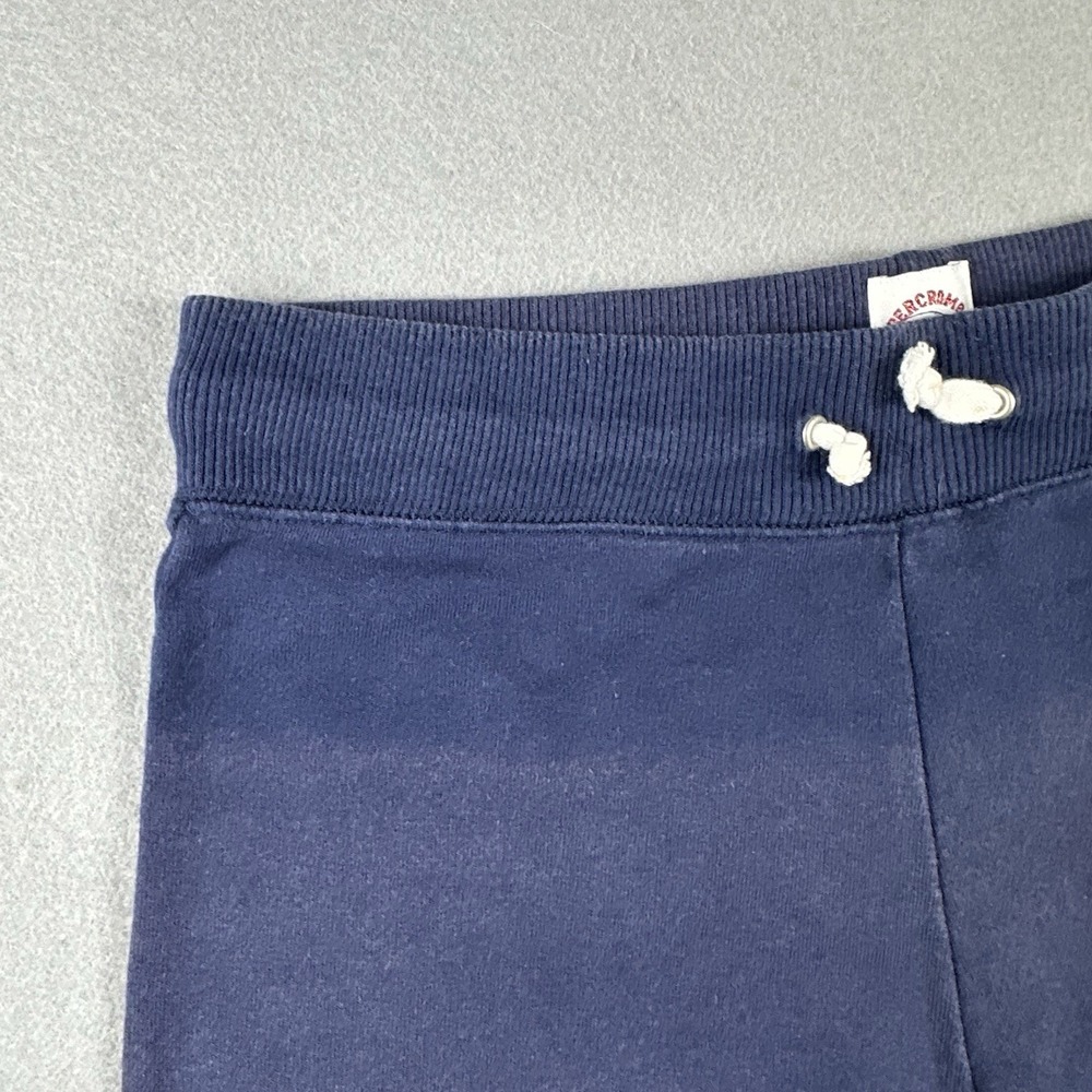 Vtg 90s Abercrombie & Fitch Sweat Shorts Women's Medium Blue University Cut Off - Picture 8 of 16